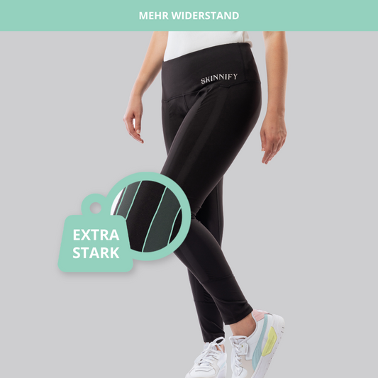 Skinnify, Pants & Jumpsuits, Skinnify Nwt Resistance Band Leggings Xs  Black For Extra Calorie Burn